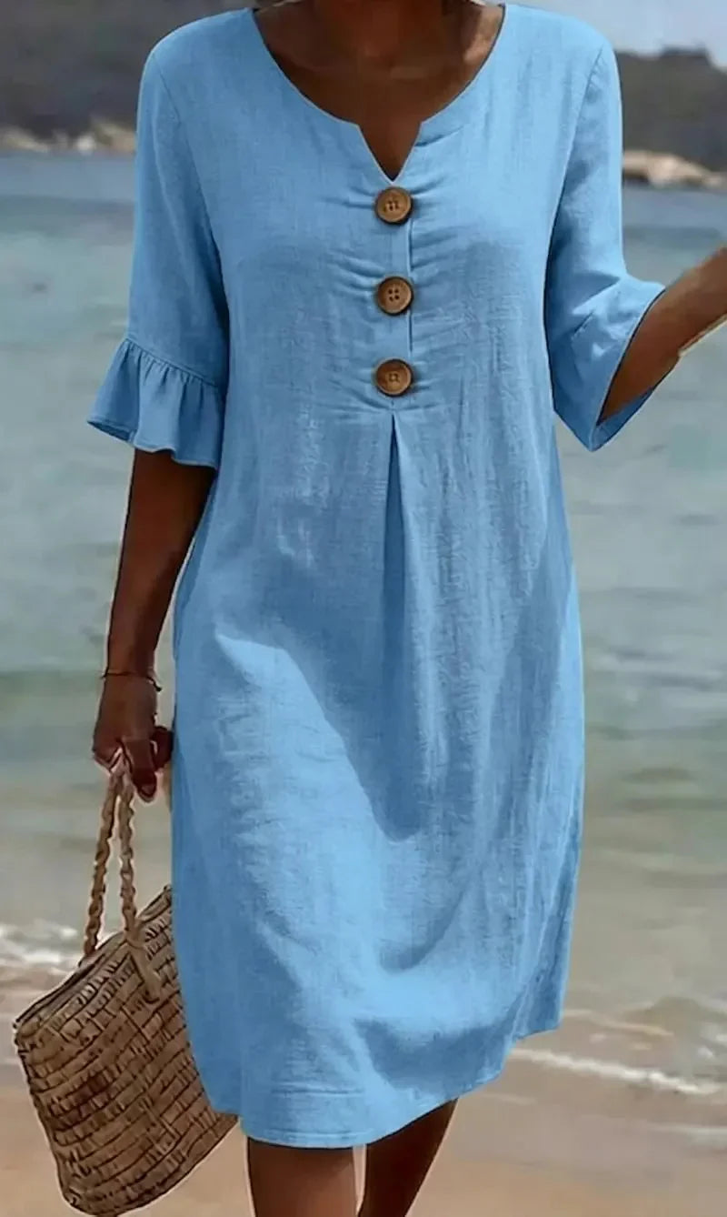 Siena™ | Lightweight Linen Dress for Summer