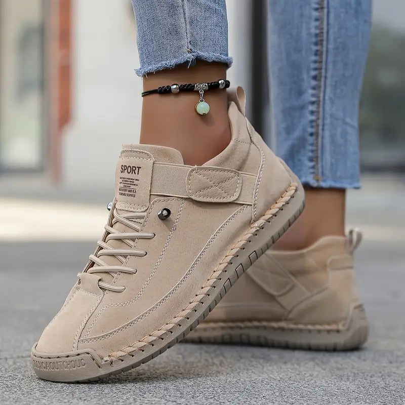 Gwyneth - Orthopaedic Comfort Leather Trainers