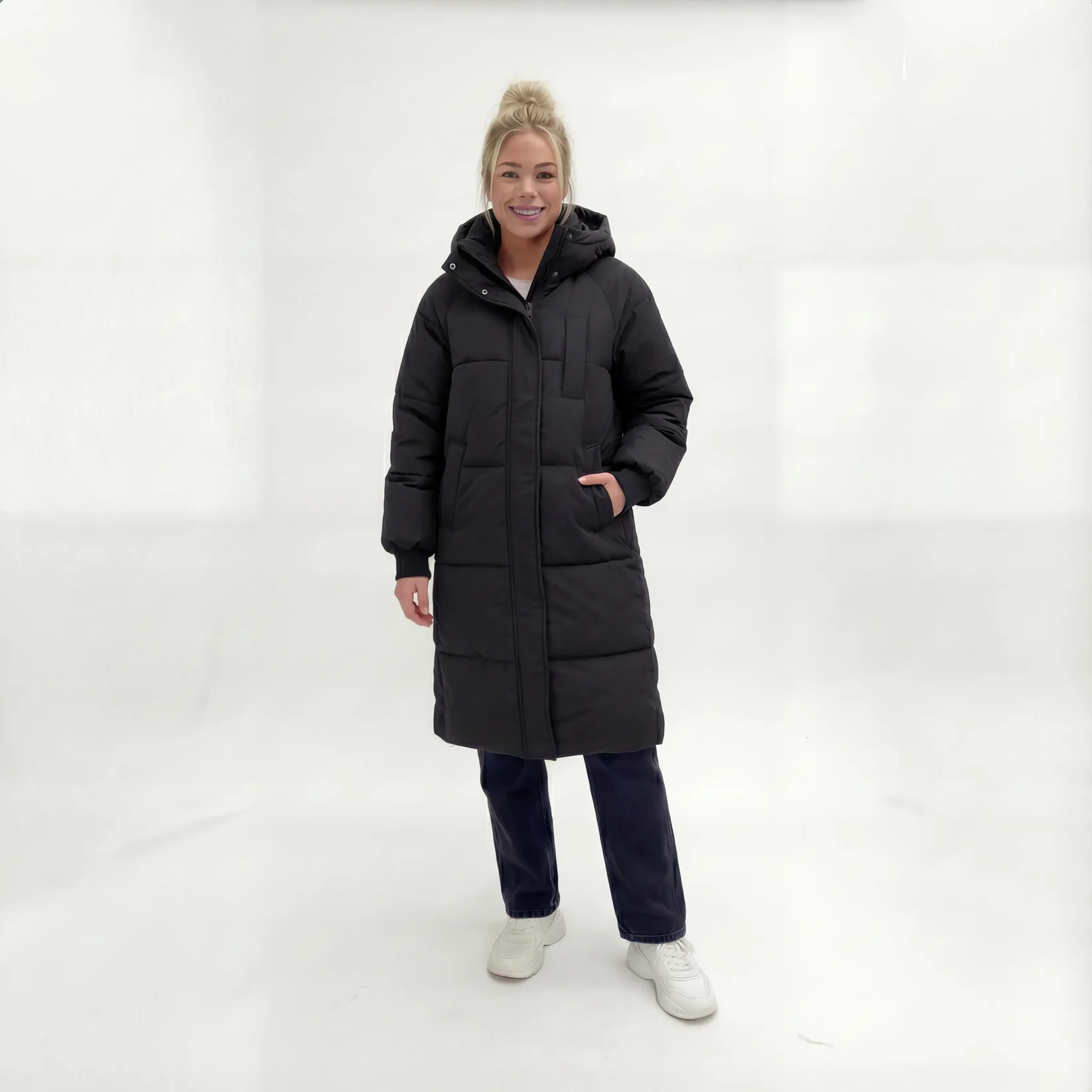 Belinda - Classic Hooded Long Puffer Jacket