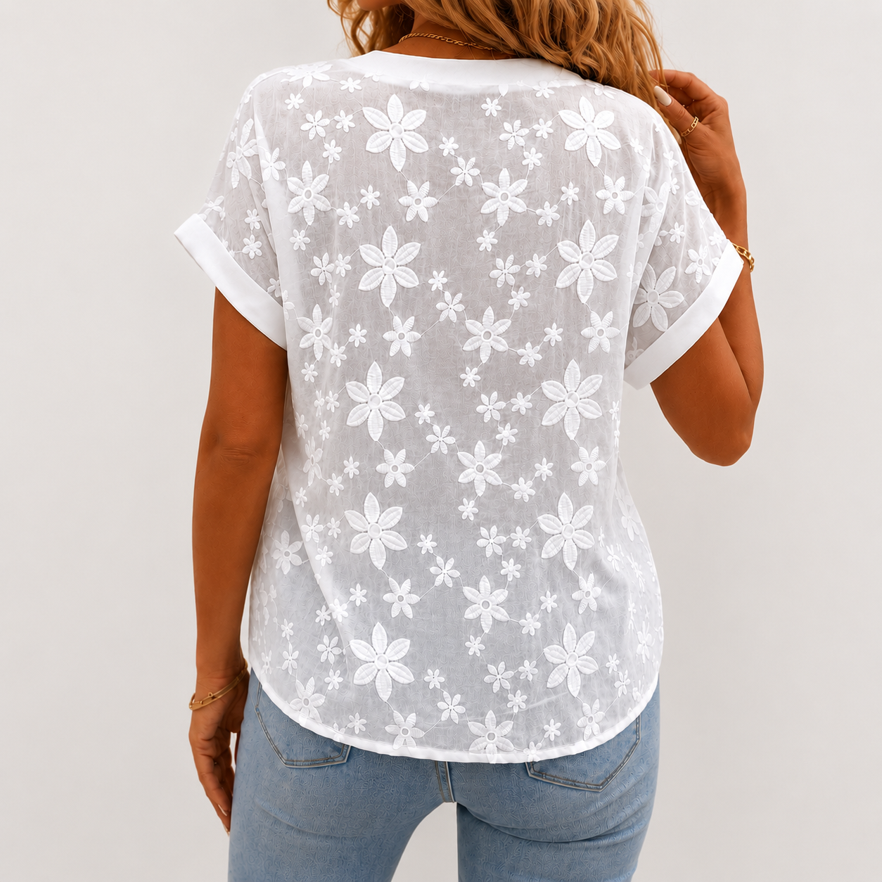 Siena | Embroidered Cotton Blouse