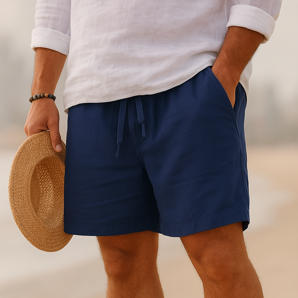 Ruben | Elegant Linen Shorts with Elastic Waist