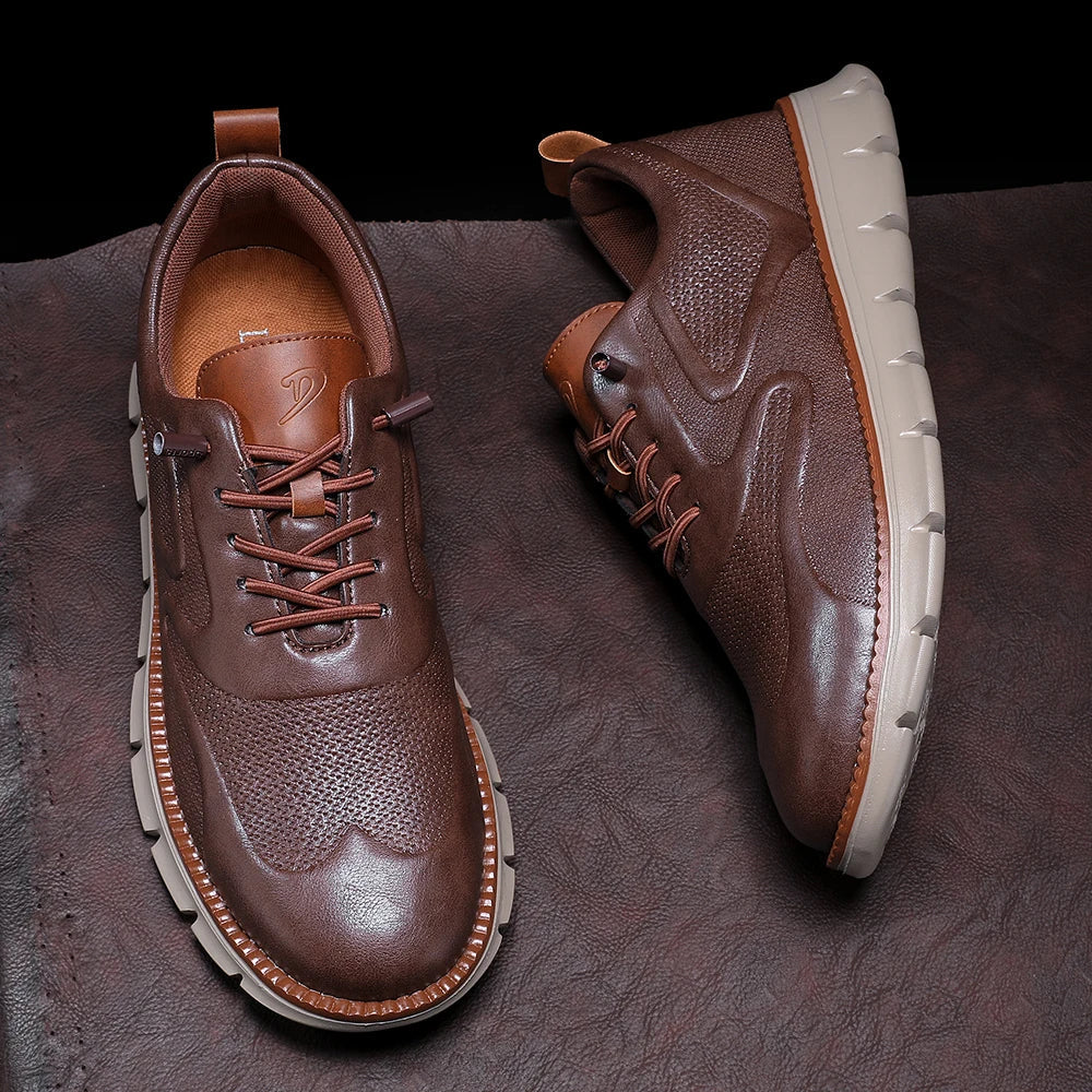 CALDWELL LEATHER TRAINERS